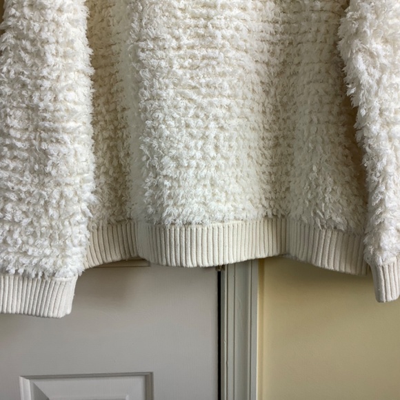 Barefoot Dreams CozyChic Fringe Loop Jacket Cream SZ XL - Picture 7 of 16